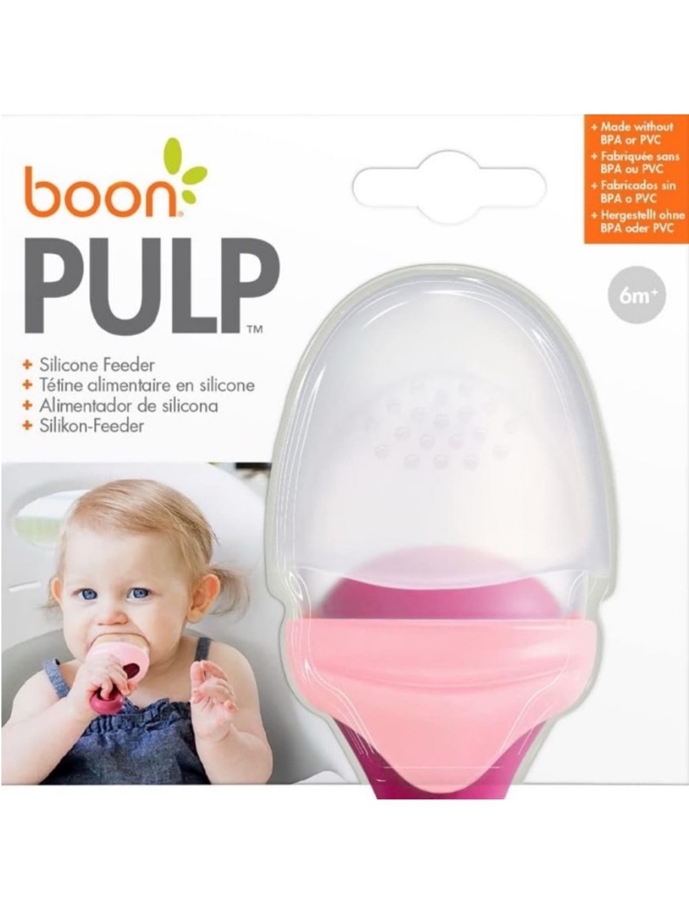 Boon Pulp Silicone Feeder - Pink